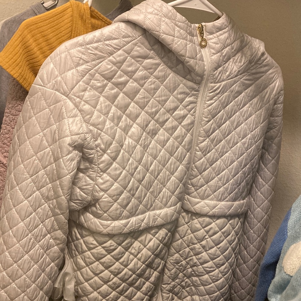 White puffy jacket